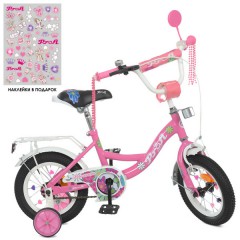 Велосипед детский PROF1 12д. Y12301N, Blossom, розовый