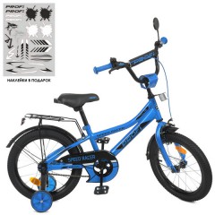 Велосипед детский PROF1 16д. Y16313 Speed racer, синий