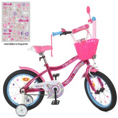Велосипед детский PROF1 16д. Y16242 S-1 Unicorn, с корзинкой