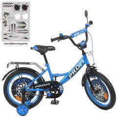 Велосипед детский PROF1 16д. Y1644-1 Original boy, сине-черный