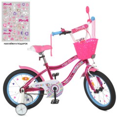 Велосипед детский PROF1 18д. Y18242 S-1, Unicorn, с корзинкой