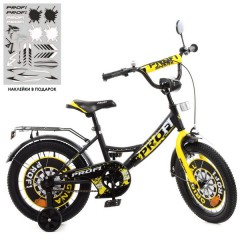 Велосипед детский PROF1 18д. Y1843, Original boy, черно-желтый
