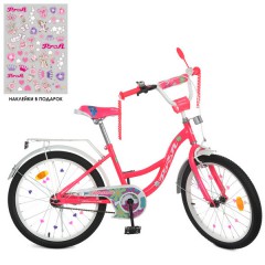Велосипед детский PROF1 20д. Y20302N Blossom, малиновый