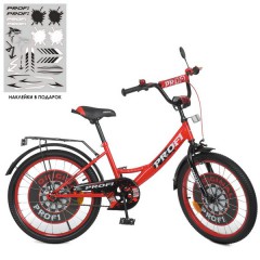 Велосипед детский PROF1 20д. Y2046-1 Original boy, красно-черный