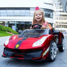 Детский электромобиль M 4825 EBLR-3 Ferrari, кожаное сиденье фото 14