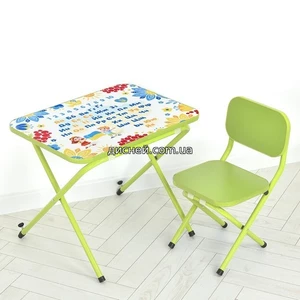 Детский столик M 4910-5, со стульчиком, лайм - Дитячий столик M 4910-5