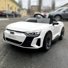Детский электромобиль M 4938 EBLR-1 Audi, кожаное сиденье фото 86