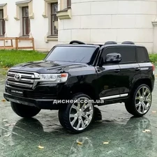 Детский электромобиль JJ 2022 EBLR-2, Toyota Land Cruiser, мягкое сиденье фото 14
