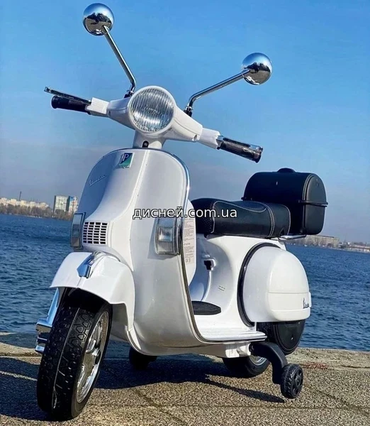 Детский мотоцикл M 4939EL-1 скутер, VESPA PX 150, мягкое сиденье