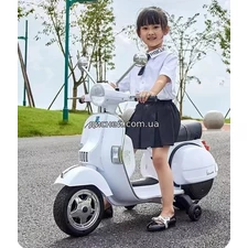 Детский мотоцикл M 4939 EL-1 скутер, VESPA PX 150, мягкое сиденье фото 54