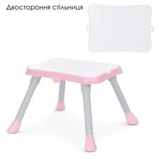 Стульчик для кормления M 5672-8 трансформер 3 в 1, розовый фото 37