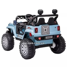 Детский электромобиль M 4960 EBLRS-18 Jeep, кожаное сиденье фото 14