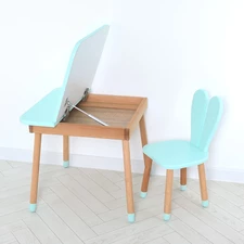 Детский столик 04-025B-DESK со стульчиком, бирюзовый фото 14
