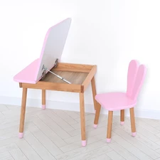 Детский столик 04-025R-DESK со стульчиком, розовый фото 14