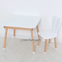 Детский столик 04-025W-DESK со стульчиком, белый - Дитячий столик 04-025W-DESK