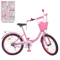 Велосипед детский PROF1 20д. Y2011-1K, Princess, с корзинкой