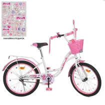 Велосипед детский PROF1 20д. Y2025-1K, Butterfly, с корзинкой
