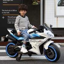 Детский мотоцикл M 5024 EL-1, кожаное сиденье купить