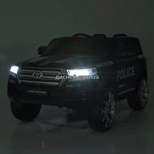 Детский электромобиль JJ 2022 EBLR-2-1, Toyota Land Cruiser, мягкое сиденье фото 54