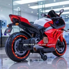 Детский мотоцикл M 5056 EL-1, Ducati, кожаное сиденье фото 41