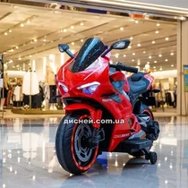 Детский мотоцикл M 5056 EL-3, Ducati, кожаное сиденье фото 41