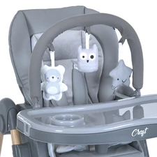 Стульчик для кормления ME 1115-W CRAFT Gray - El Camino фото 37