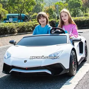Детский лицензионный электромобиль M 5738 AL-1 двухместный, Lamborghini Aventador