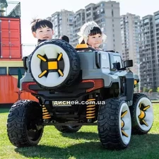 Детский электромобиль M 5075 EBLR-11 джип, мягкое сиденье фото 14