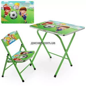 Детский столик M 19-footbMll со стульчиком, футбол