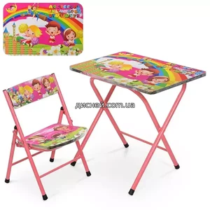 Детский столик со стульчиком M 19-MBC, радуга