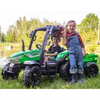 Детский электромобиль трактор M 4844 EBLR-17, с прицепом купить