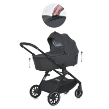 Детская универсальная коляска ME 1126 Asphalt Gray GENESIS, 2 в 1 фото 20