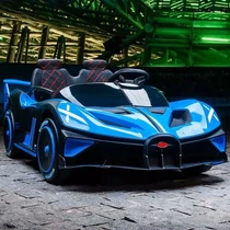 Детский электромобиль Bugatti M 5053 EBLR-4, кожаное сиденье фото 71