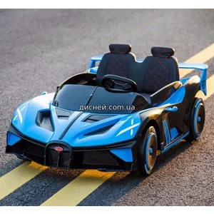 Детский электромобиль Bugatti M 5053 EBLR-4, кожаное сиденье