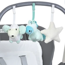 Детский стульчик-качели ME 1087-G SWAN Dark Gray фото 86