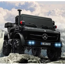 Двухместный детский электромобиль M 5837 EBLR-1 (36V) Mercedes Unimog фото 16