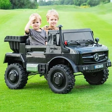 Двухместный детский электромобиль M 5837 EBLR-1 (36V) Mercedes Unimog фото 63