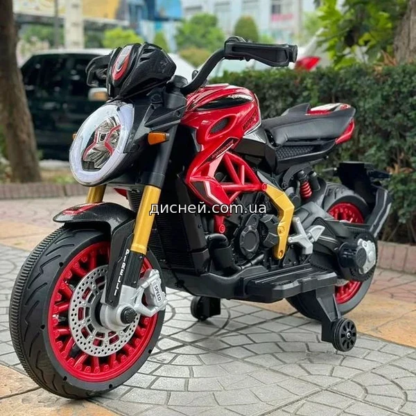 Детский мотоцикл M 5827EL-3 Ducati 800, кожаное сиденье - Купить в