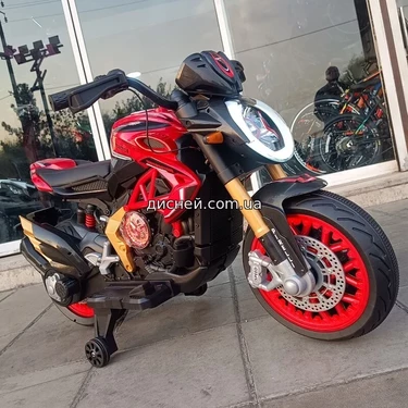 Детский мотоцикл M 5827EL-3 Ducati 800, кожаное сиденье - Купить в
