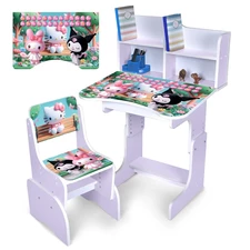 Детская парта N 2071-19B-6 Hello Kitty 3D, со стульчиком