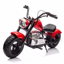 Детский мотоцикл M 6016 AL-3 (36V) Harley-Davidson с кожаным сиденьем фото 14