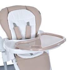 Стульчик для кормления ME 1177 STEADY Cream Beige, бежевый фото 16