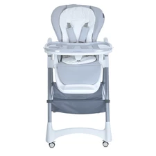Детский стульчик для кормления ME 1177 STEADY Quiet Gray, светло-серый фото 14