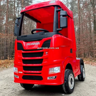 Детский электромобиль грузовик M 6062 EBLR-3 Scania красный