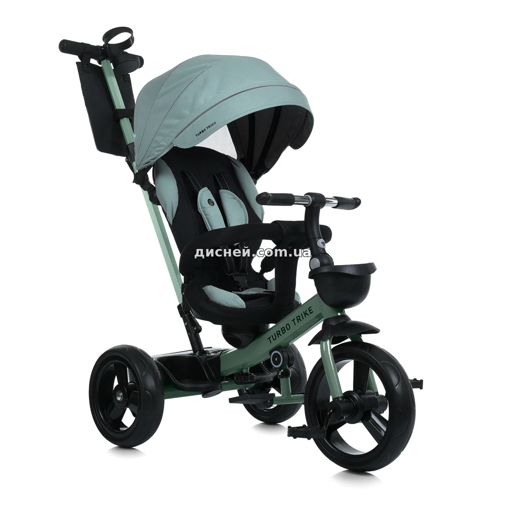 Трехколесный велосипед с ручкой MT 1001-1 Frost Green зеленый