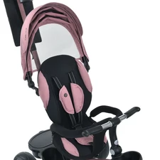 Трехколесный велосипед с ручкой MT 1001-1 Mauve Pink TURBOTRIKE, розовый фото 53