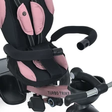 Трехколесный велосипед с ручкой MT 1001-1 Mauve Pink TURBOTRIKE, розовый фото 18