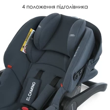 Детское автокресло ME 1186 i-KEEP Melange Midnight Gray серое фото 11