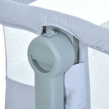 Приставная кровать ME 1180-W INTENSE Gray серая, с функцией укачивания фото 41