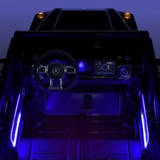 Двухместный детский джип M 6137 EBLR-1 Mercedes, 4 мотора, EVA колеса, белый фото 28